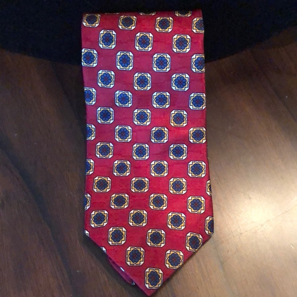 🍷Ferrell Reed Nordstrom Classic pattern silk tie